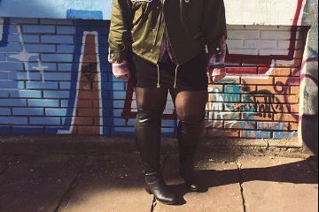 bota over the knee panturrilha grossa