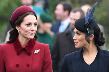 Veja os looks de Meghan Markle e Kate Middleton na missa de Natal
