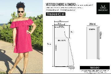 Imagem DIY vestido ombro a ombro de zibeline