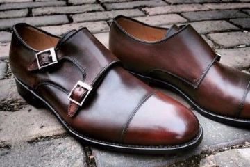sapatos de fivela homem